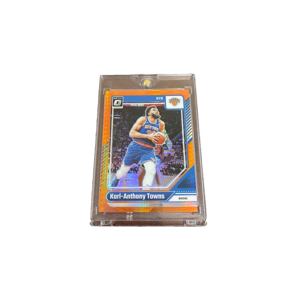 2024-2025 Panini Donruss Optic Karl-Anthony Towns #158 Orange Hyper Prizm /299